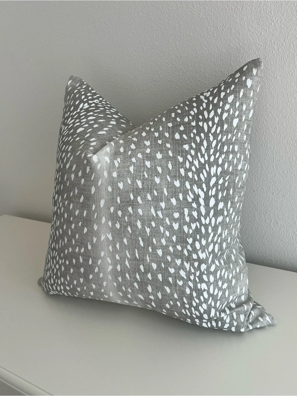 Gray Ombré Fawn Pillow Covers